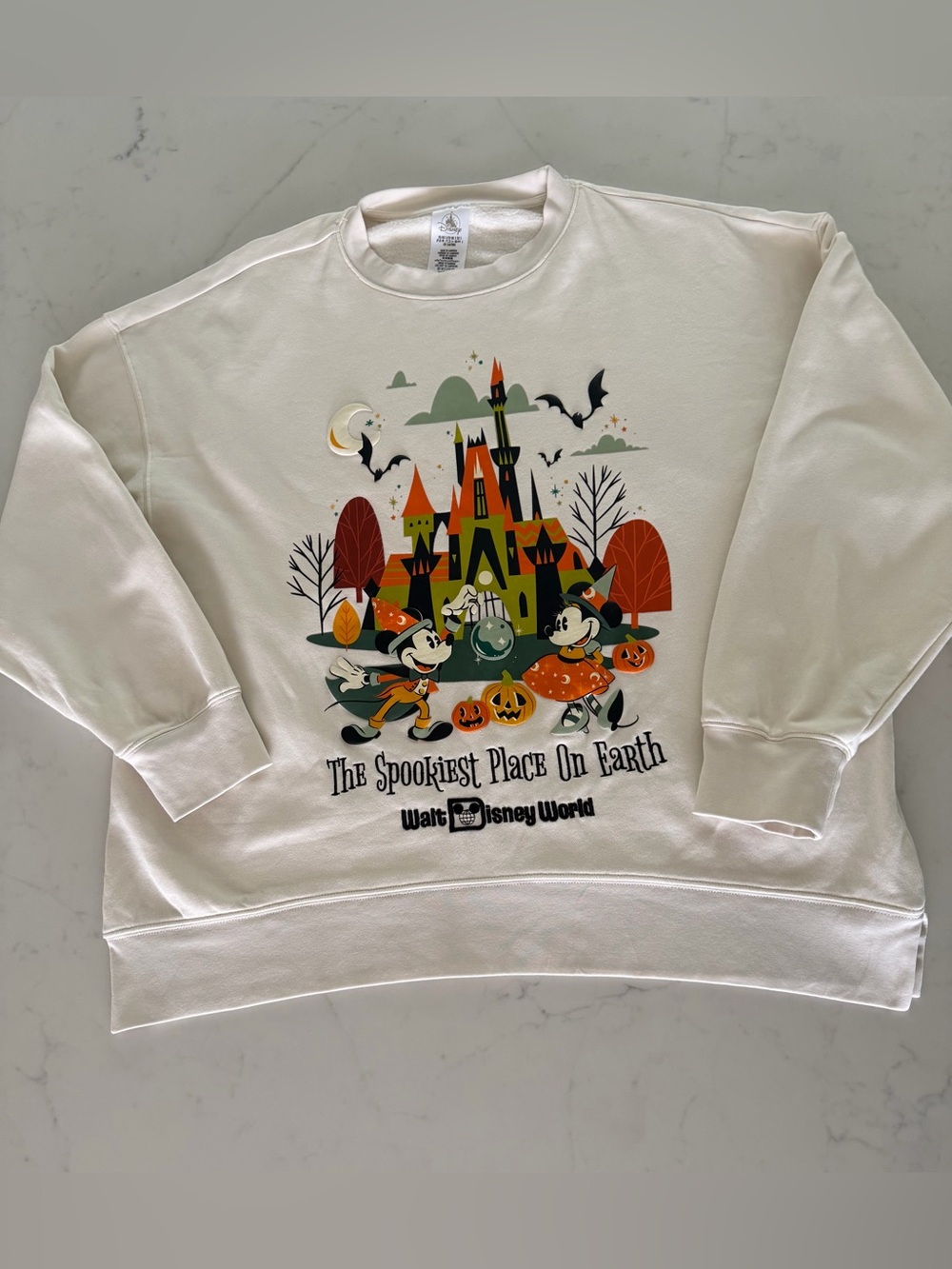 Walt Disney World Parks 2025 Halloween Mickey Minnie Pullover Sweatshirt Small
